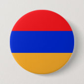 Badge Rond 7,6 Cm Drapeau de l'Arménie (Devant)