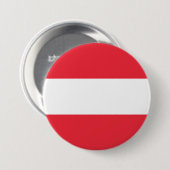 Badge Rond 7,6 Cm Drapeau de l'Autriche (Devant & derrière)