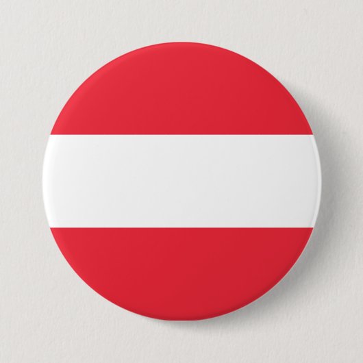 Badge Rond 7,6 Cm Drapeau de l'Autriche (Devant)