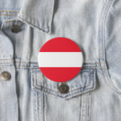 Badge Rond 7,6 Cm Drapeau de l'Autriche (En situation)