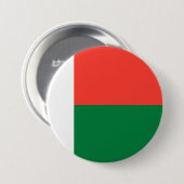 Badge Rond 7,6 Cm Drapeau de Madagascar (Devant & derrière)