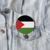 Badge Rond 7,6 Cm Drapeau de Palestine (En situation)