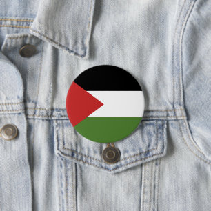 Badge Rond 7,6 Cm Drapeau de Palestine