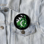 Badge Rond 7,6 Cm Drapeau déchiré du Pakistan (En situation)