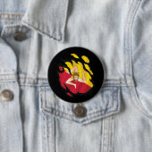 Badge Rond 7,6 Cm Drapeau déchiré en Sicile (En situation)