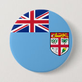 Badge Rond 7,6 Cm Drapeau des Fidji (Devant)