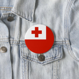 Badge Rond 7,6 Cm Drapeau des Tonga