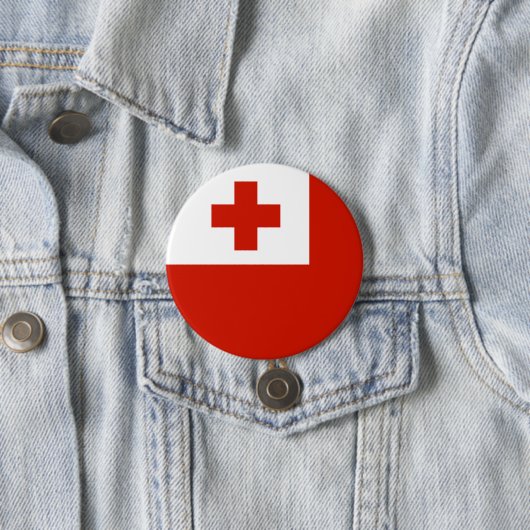 Badge Rond 7,6 Cm Drapeau des Tonga (En situation)