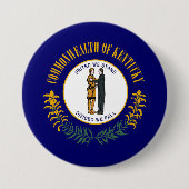 Badge Rond 7,6 Cm Drapeau d'État du Kentucky (Devant)