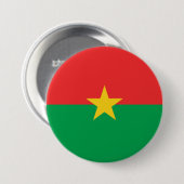 Badge Rond 7,6 Cm Drapeau du Burkina Faso (Devant & derrière)