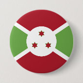 Badge Rond 7,6 Cm Drapeau du Burundi (Devant)