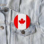Badge Rond 7,6 Cm Drapeau du Canada (En situation)