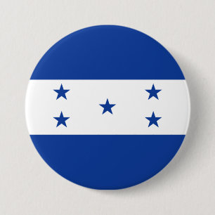 Badge Rond 7,6 Cm Drapeau du Honduras