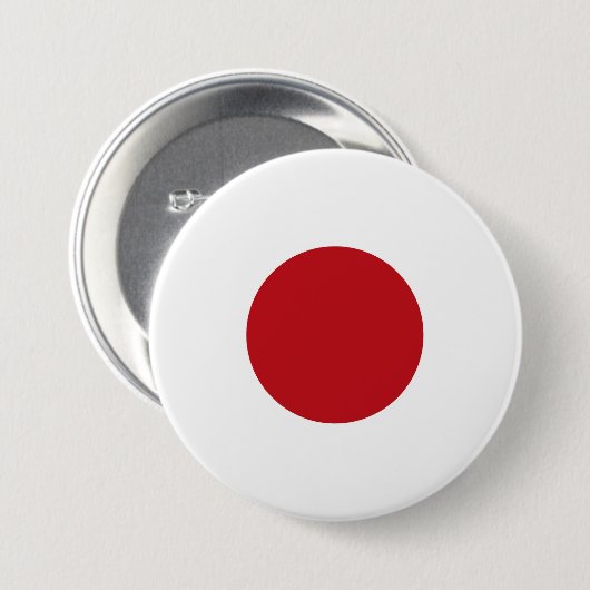 Badge Rond 7,6 Cm Drapeau du Japon (Devant & derrière)