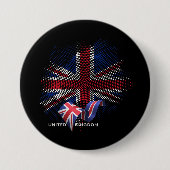 Badge Rond 7,6 Cm Drapeau du Royaume-Uni (Devant)