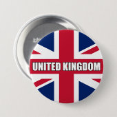 Badge Rond 7,6 Cm Drapeau du Royaume-Uni (Devant & derrière)