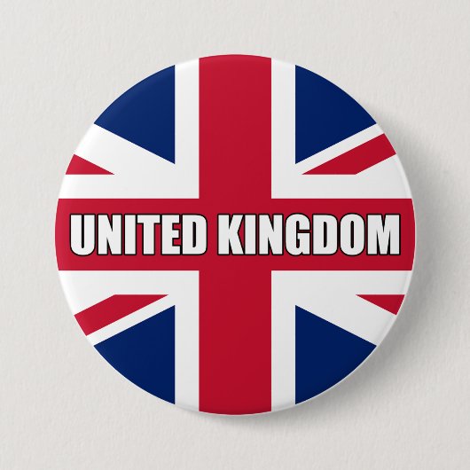 Badge Rond 7,6 Cm Drapeau du Royaume-Uni (Devant)