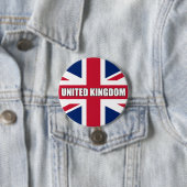 Badge Rond 7,6 Cm Drapeau du Royaume-Uni (En situation)