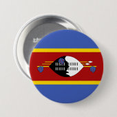 Badge Rond 7,6 Cm drapeau du Swaziland (Devant & derrière)