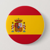 Badge Rond 7,6 Cm Drapeau espagnol (Espagne) (Devant)