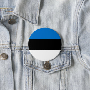 Badge Rond 7,6 Cm Drapeau estonien
