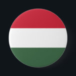 Badge Rond 7,6 Cm Drapeau Hongrie<br><div class="desc">Drapeau Hongrie</div>