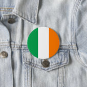 Badge Rond 7,6 Cm Drapeau irlandais (En situation)