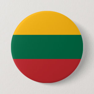 Badge Rond 7,6 Cm Drapeau lituanien