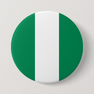 Badge Rond 7,6 Cm Drapeau nigérian
