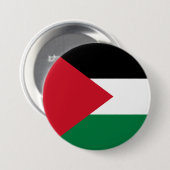 Badge Rond 7,6 Cm Drapeau palestinien (Palestine) (Devant & derrière)