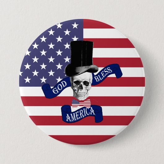 Badge Rond 7,6 Cm Drapeau patriotique américain (Devant)