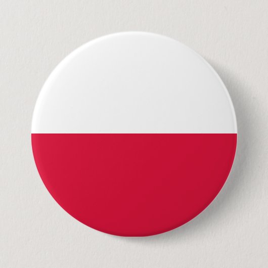 Badge Rond 7,6 Cm Drapeau polonais (Devant)