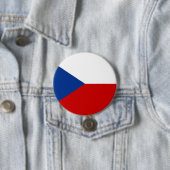 Badge Rond 7,6 Cm Drapeau République tchèque (En situation)
