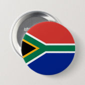 Badge Rond 7,6 Cm drapeau sud-africain (Devant & derrière)