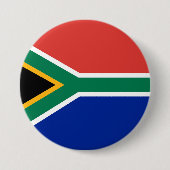 Badge Rond 7,6 Cm drapeau sud-africain (Devant)