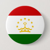 Badge Rond 7,6 Cm Drapeau Tadjikistan (Devant)