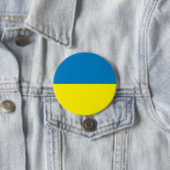 Badge Rond 7,6 Cm Drapeau Ukraine (En situation)