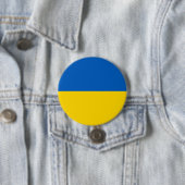 Badge Rond 7,6 Cm Drapeau Ukraine (En situation)