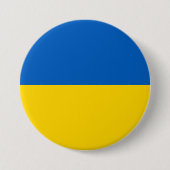 Badge Rond 7,6 Cm Drapeau ukrainien (Devant)