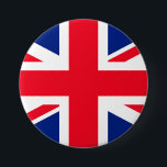 Badge Rond 7,6 Cm Drapeau Union Jack du Royaume-Uni<br><div class="desc">Drapeau Union Jack du Royaume-Uni</div>