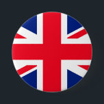 Badge Rond 7,6 Cm Drapeau Union Jack du Royaume-Uni<br><div class="desc">Drapeau Union Jack du Royaume-Uni</div>