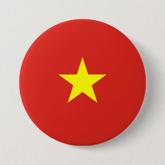 Badge Rond 7,6 Cm Drapeau vietnamien (Vietnam) (Devant)