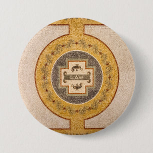 Badge Rond 7,6 Cm Droit à la Bibliothèque du Congrès
