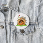 Badge Rond 7,6 Cm Drôle chat de chien caricaturé et poulet sur la ni<br><div class="desc">Éclaircissez votre journée avec ce bouton fantaisiste qui met en scène trois animaux adorables qui s'allongent dans et autour d'une douillette ! Parfait pour les amoureux des animaux et ceux qui aiment une touche de charme ludique, ce graphique présente une scène délicieuse où un chien, un chat et un lapin...</div>