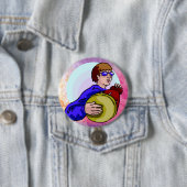 Badge Rond 7,6 Cm Drumer boy (En situation)