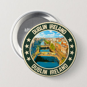 Badge Rond 7,6 Cm Dublin