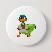Badge Rond 7,6 Cm Duck Hero Cape (Devant)