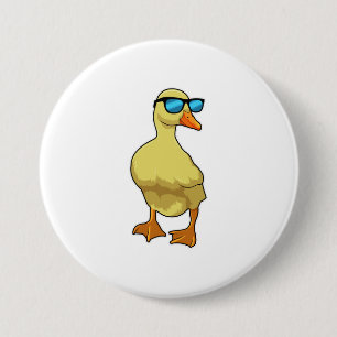 Badge Rond 7,6 Cm Duck with Sung