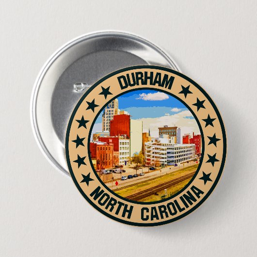Badge Rond 7,6 Cm Durham (Devant & derrière)