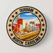 Badge Rond 7,6 Cm Durham (Devant)